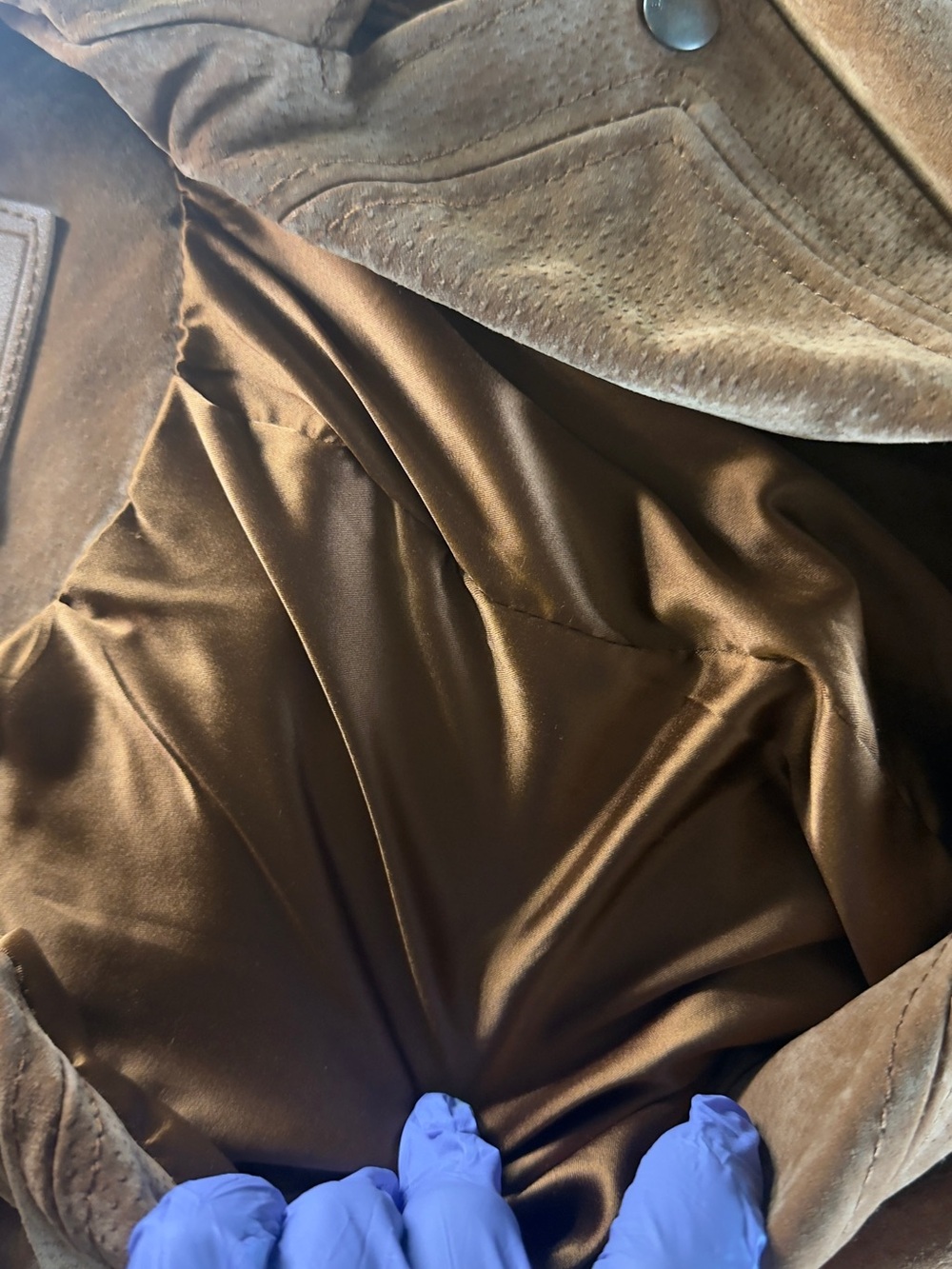 Blank NYC Tan Suede Moto Jacket with Belt - Picture 4 of 9